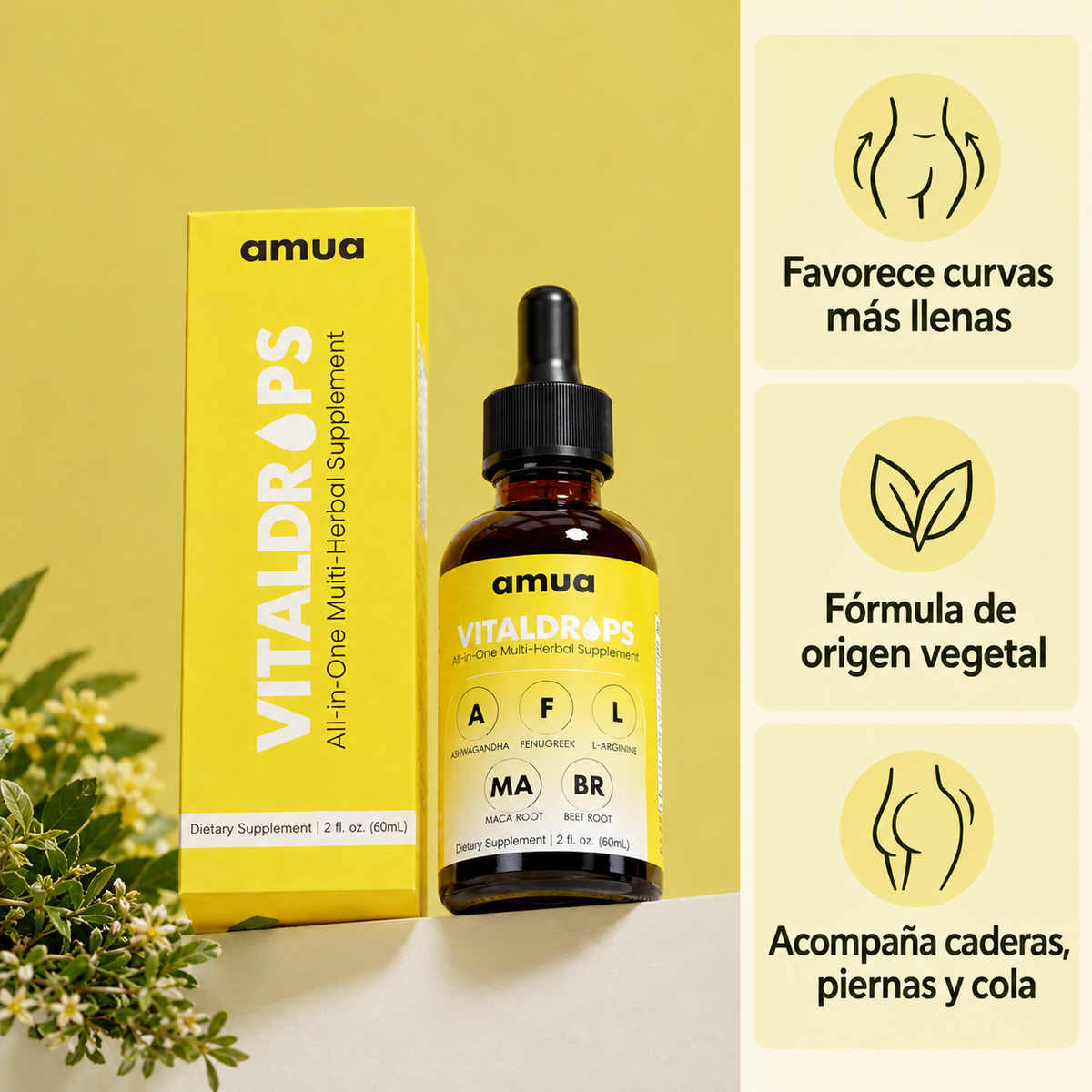 Vitaldrops™ | Gotas naturales para curvas y Glúteos