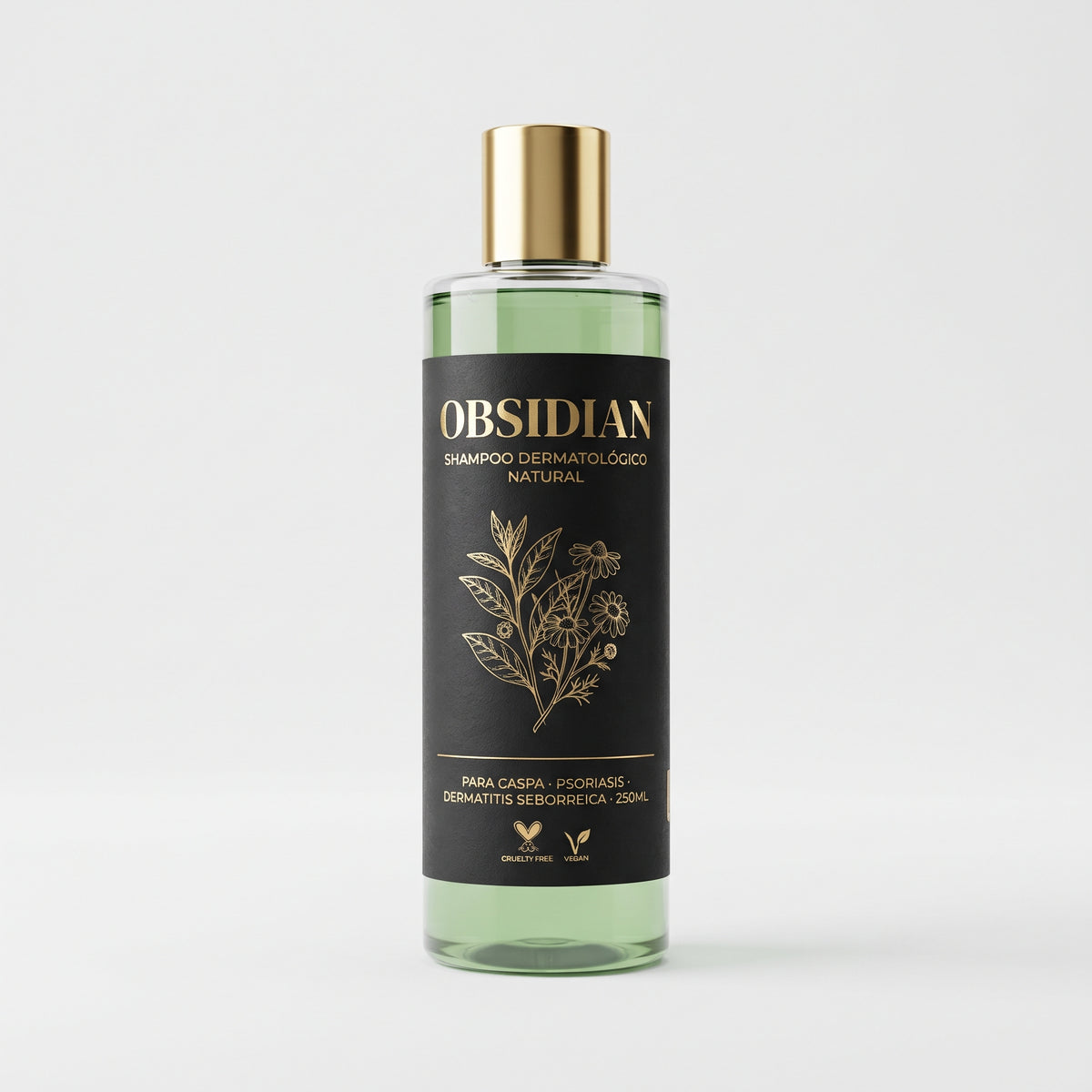 OBSIDIAN | SHAMPOO Natural para caspa, psoriasis capilar y dermatitis seborreica