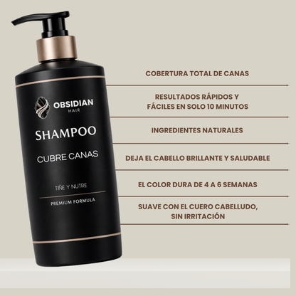 OBSIDIAN | SHAMPOO CUBRE CANAS INSTANTANEO