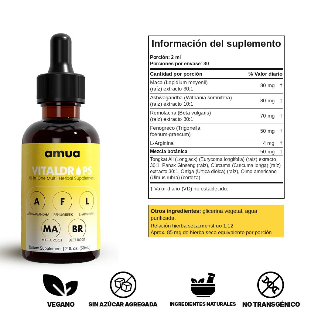 Vitaldrops™ | Gotas naturales para curvas y Glúteos